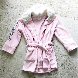 Fluffy Pink Robe with Sequins